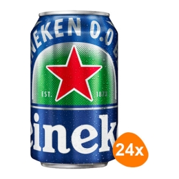 Heineken - 0.0 Non-Alcoholic Beer - 24x 330ml