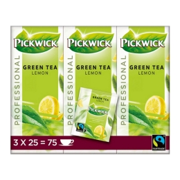 Pickwick - Professional Green Tea Lemon - 3x 25 Tea bags