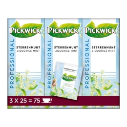 Pickwick - Professional Sterrenmunt  - 3x 25 Tea bags