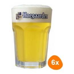 Hoegaarden - Beerglass "White beer" 25cl - Set of 6