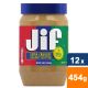 Jif - Extra Crunchy Peanut Butter - 12x 454g
