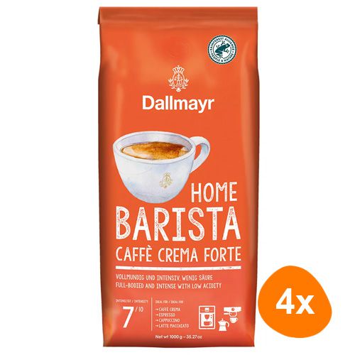 Dallmayr - Caffè Beans 4x Barista Home Forte Crema - 1kg