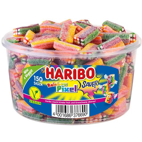Haribo - Rainbow Pixel Sour - 150 pcs