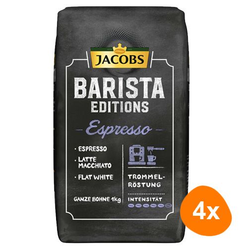 4x - Barista Jacobs Beans Editions Espresso - 1kg