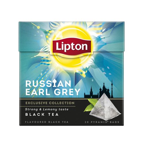 Coffret thé noir Russian Earl Grey (Lipton, 150g)