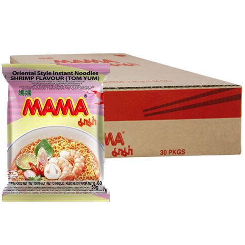 Mama Shrimp Flavour Tom Yum Instant Noodles - Gingey Bites